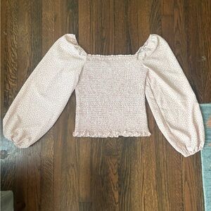 Btfbm women pink floral long sleeve top